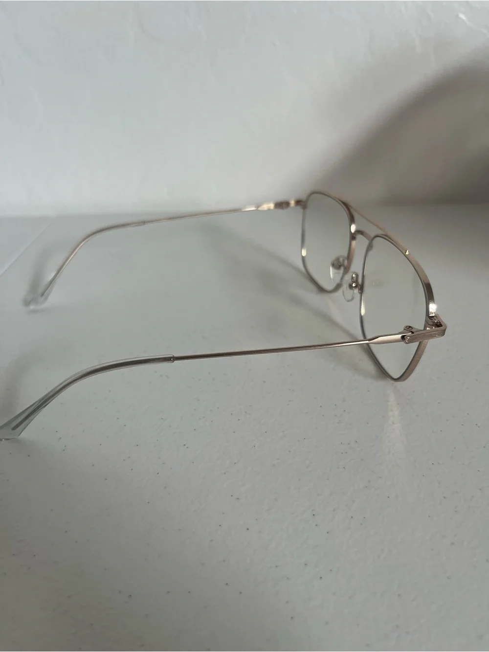 Gold Metal Aviator Glasses